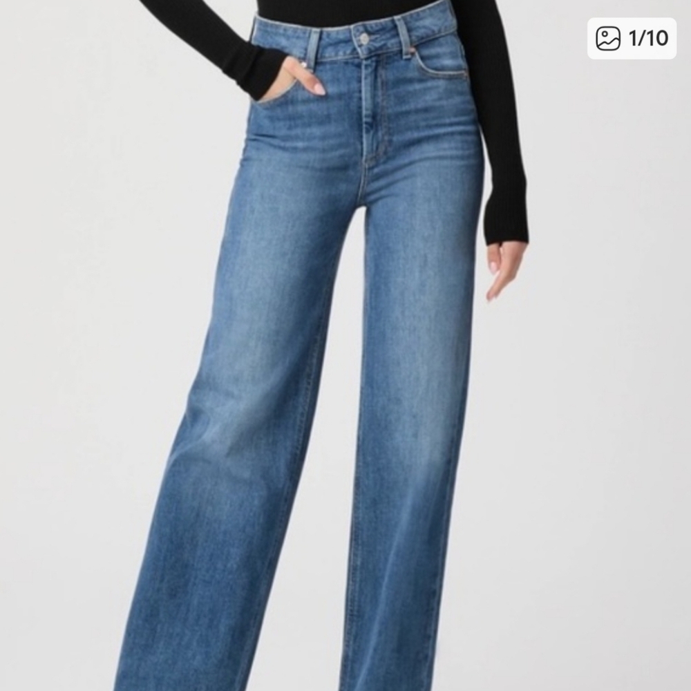 Paige Sasha Blue Denim Jean Size 30